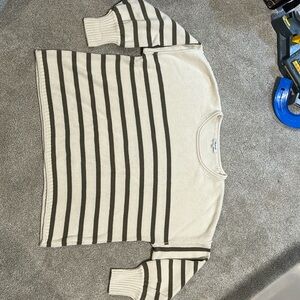 Madewell striped cotton sweater. Size L.
